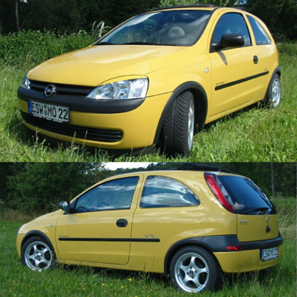 Rieger Heckansatz für Opel Corsa C 3-tür. 09.00-05.03 (bis